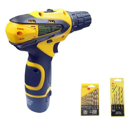 Cheston 10mm 2B Cordless Drill with Drill Bits