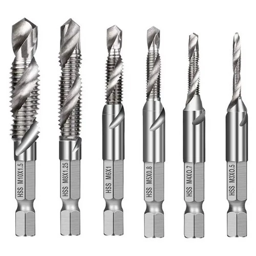 Combined Tap Drill Bit Set M3-M10