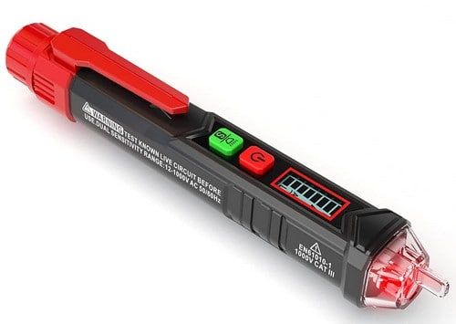 KAIWEETS AC 12V-1000V Non-Contact Voltage Tester