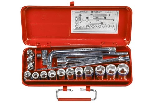 Taparia S23M-S23H 1/2" 18pc Socket Set